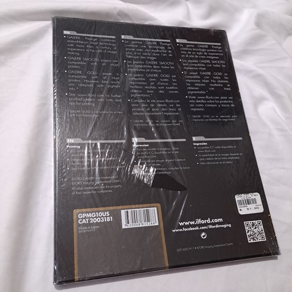 Ilford professional photo paper metallic finish 8.5x11 25 sheets sealed - Picture 6 of 6